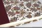 Preview: Photo album Florentine palm fronds in burgundy and gold